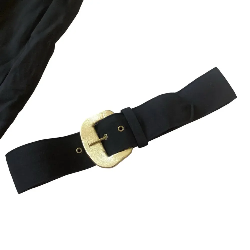 Vintage 80s Black and Gold Jumpsuit - Picture 6 of 9